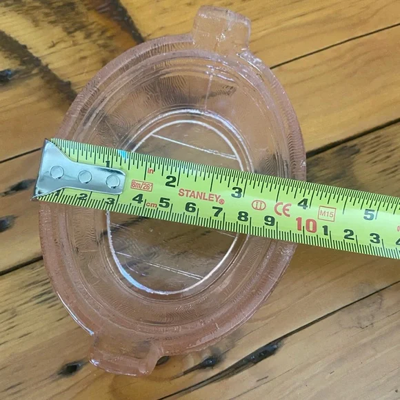 Vintage Pink Depression Glass Cow Candy Dish - Picture 7 of 10